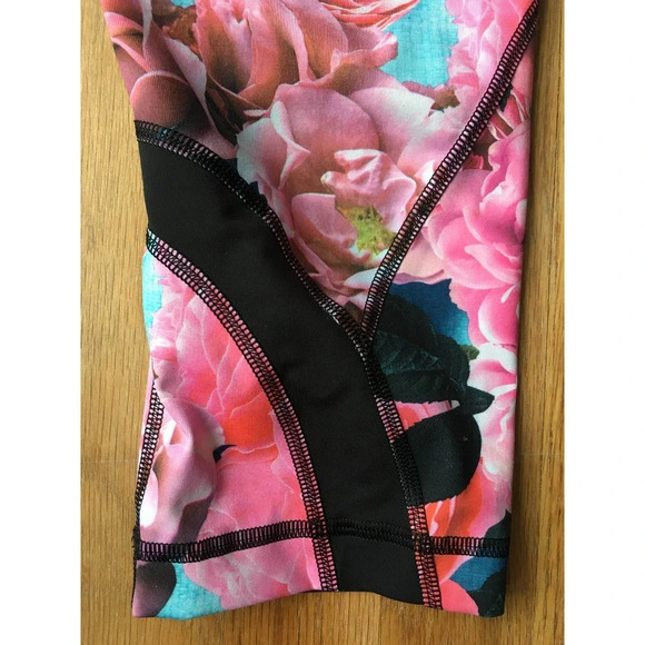 RARE Print! Lululemon Secret Garden Leggings 6 - Picture 3 of 10